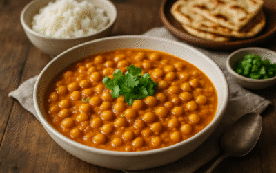 Pyszne Curry z Ciecierzycy w 15 Minut dla Całej Rodziny