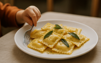 Ravioli z Ricottą i Szałwią idealnym obiadem dla dzieci