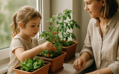 Najlepsze warzywa do uprawy na parapecie z dzieckiem