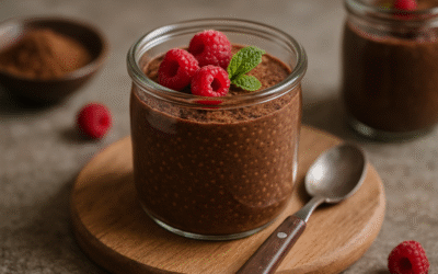 Czekoladowy pudding z chia – zdrowy i szybki deser