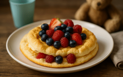 Omlet Biszkoptowy Cloud z Owocami dla Dzieci