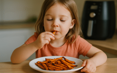 Frytki z batata z airfryera jako zdrowa przekąska dla dzieci