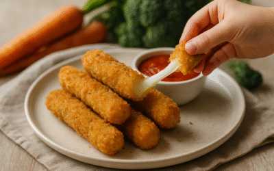 Serowe Paluszki Mozzarella Sticks dla Dzieci w Zdrowej Wersji