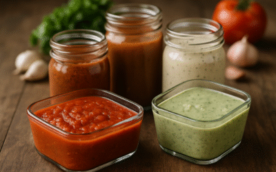 Batch Cooking dla Rodziny: 5 Bazowych Sosów na Tydzień