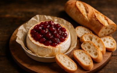 Zapiekany Camembert z Żurawiną i Bagietką: Idealna Przekąska