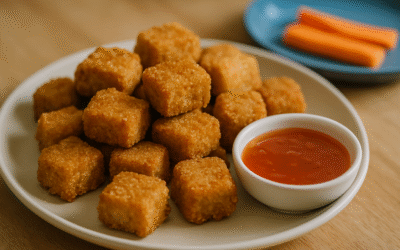 Chrupiące Tofu Nuggets z Sosem Słodko-Kwaśnym dla Dzieci