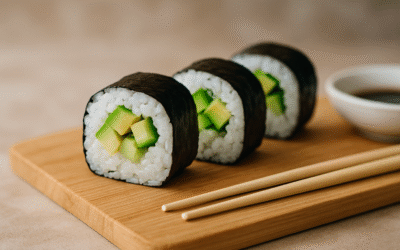 Jak przygotować ryżowe sushi z awokado i ogórkiem dla dzieci
