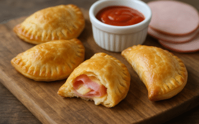 Mini Calzone z Ciasta Francuskiego i Szynki – Szybki Przepis dla Dzieci