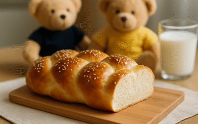 Chałka z maszyny do chleba idealna dla dzieci