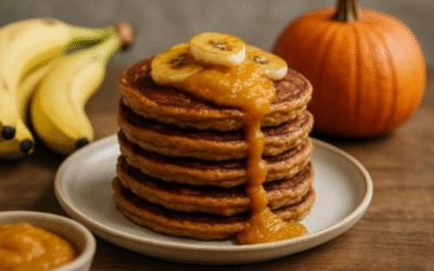 Przepis na pyszne placki bananowe z puree z dyni