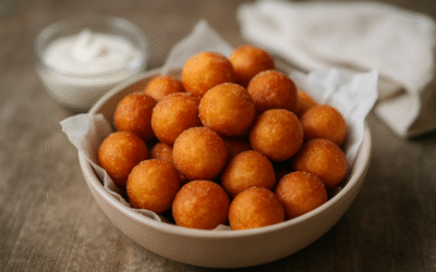 Mini pączki z serka homogenizowanego w 5 minut jako idealna przekąska