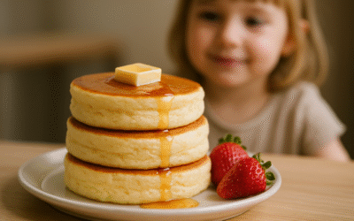 Puszyste Panna Pancake Idealne na Śniadanie i Deser dla Dzieci