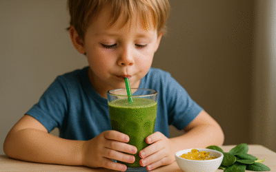 Zielony koktajl z Omega 3 dla zdrowego rozwoju dziecka
