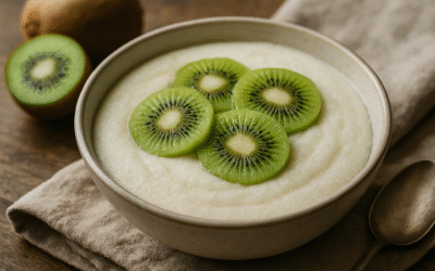 Pyszna i zdrowa kasza manna z kiwi na śniadanie