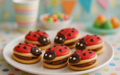 Biedroneczki z masą krówkową i daktylami na Kinder Party