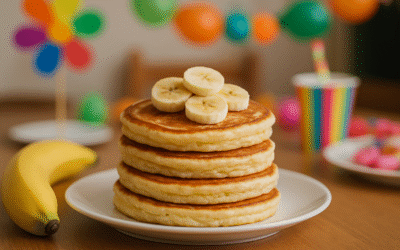 Puszyste Bananowe Naleśniki na Śniadanie i Kinder Party