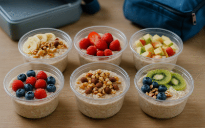 Drugie śniadanie do szkoły z owsianką w 7 smakowitych wersjach